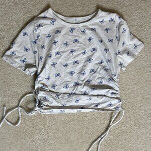 Hollister butterfly baby tee